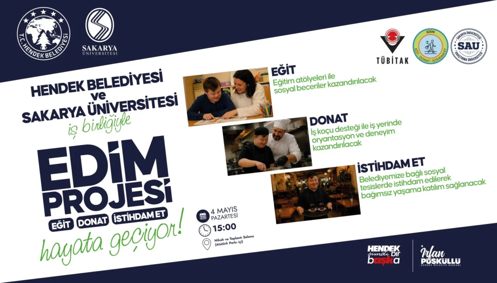 Hendek Belediyesi’nden Özel Gereksinimli Bireyler İçin Yeni İstihdam ve Eğitim Modeli